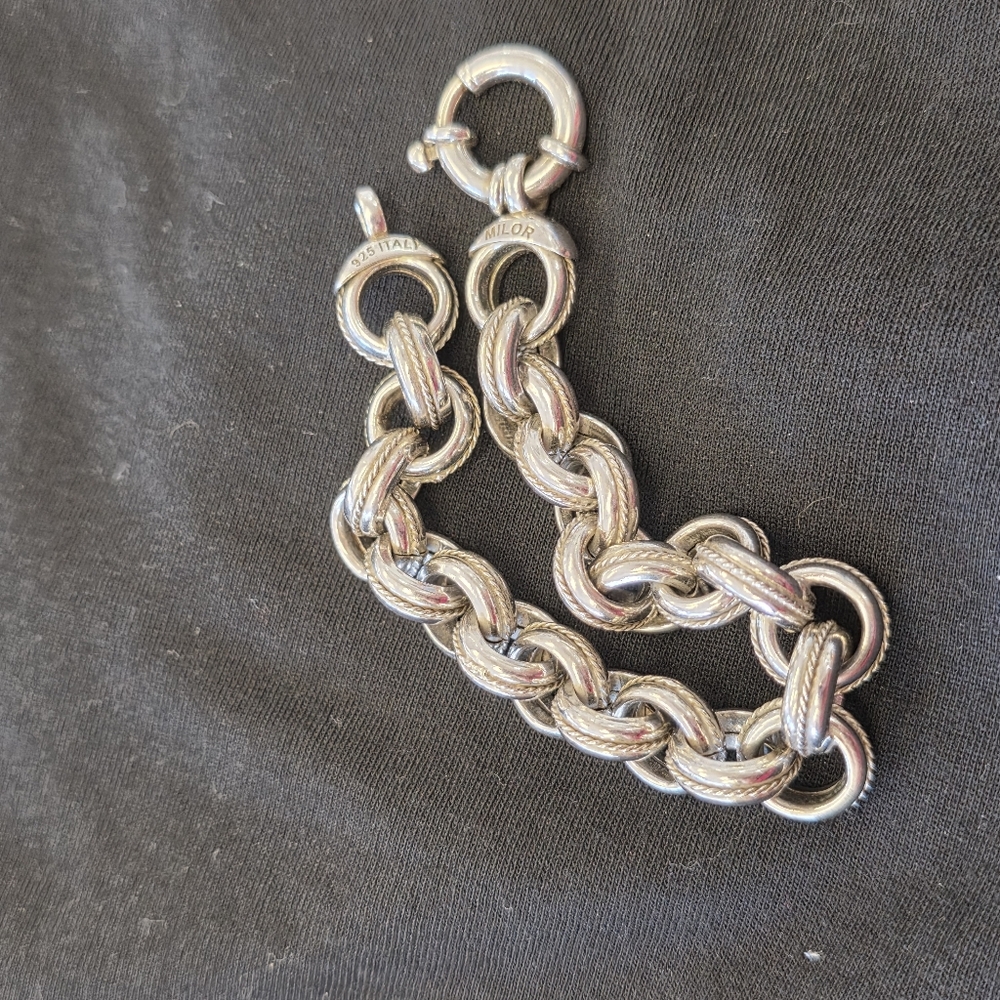 Milor Silver Rollo Bracelet